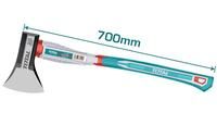 Kirvis TOTAL THAX061250, stiklo pluošto rankena, 700 mm, 45CS, 1,25 kg