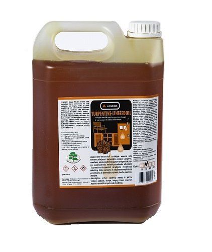 Linų sėmenų aliejus AMELLO linseedoil, 1 L, medienos impregnavimui ir apsaugai