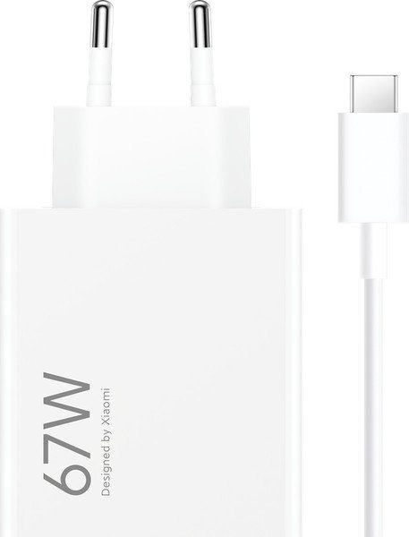 Telefono įkroviklis XIAOMI, 67W, HyperCharge Combo, Type-A jungtis, EU, baltos sp., BHR9465EU