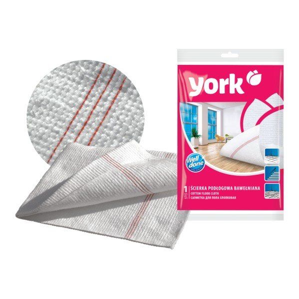 Balta šluostė grindims YORK 2205, balta