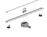 Reguliuojamas dušo latakas BIELBET, metalinis, siauras, 700mm