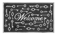 Kilimėlis RICCO Key-Mat, 45 x 75 cm, 100% spalvos, juodos spalvos, 817-000