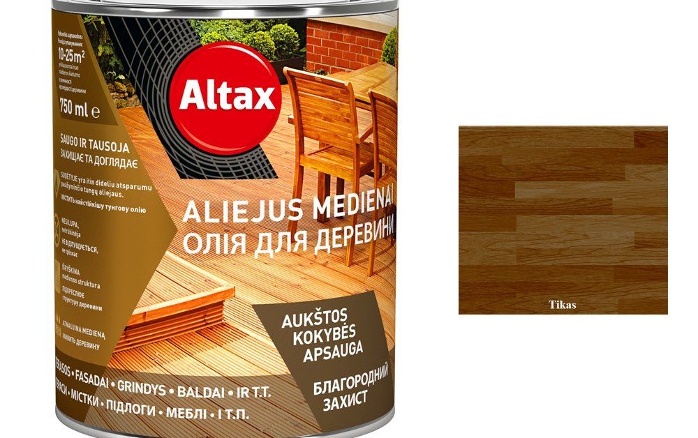 Aliejus ALTAX, 0,75 l, tikmedis