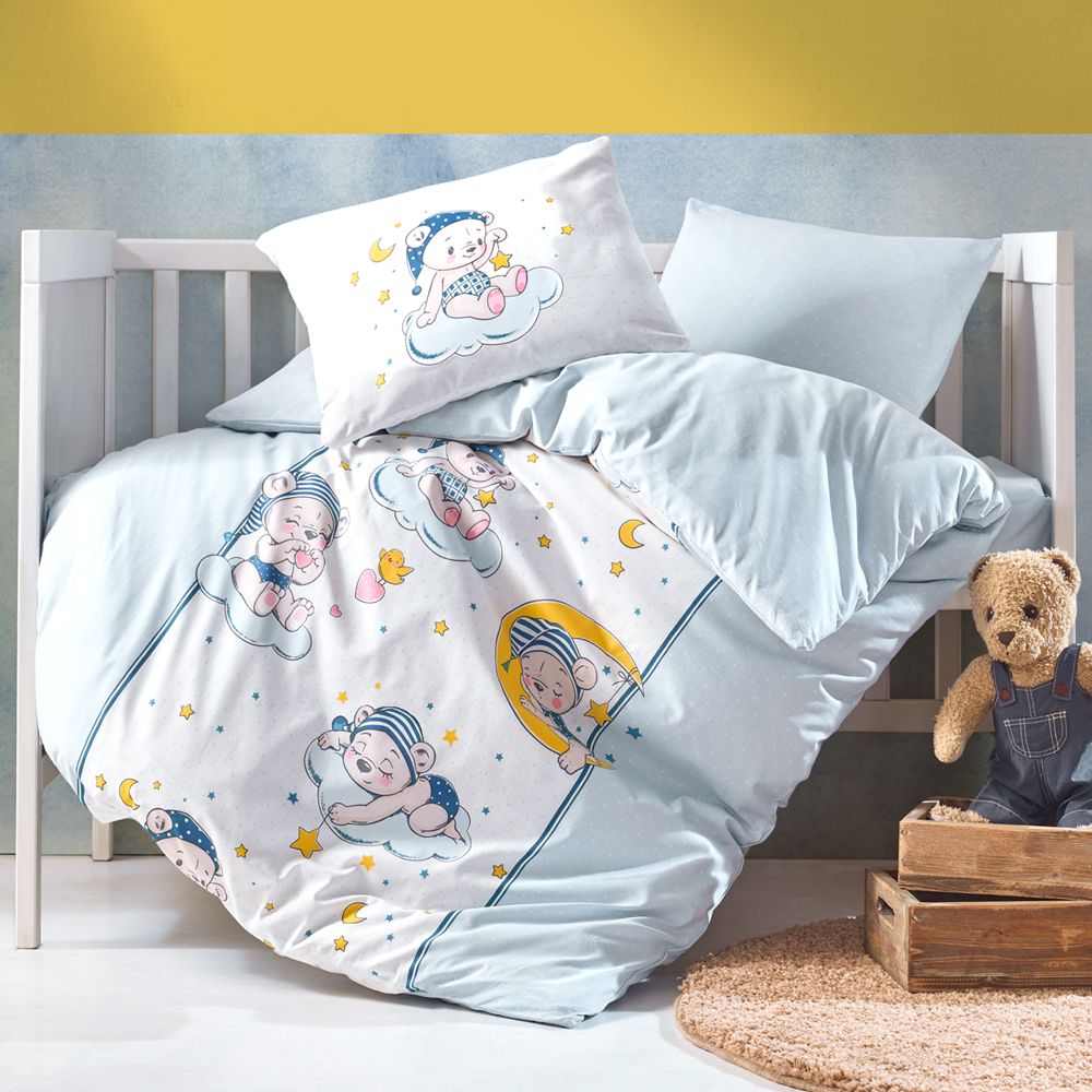 Cotton Box ‘Meškučiai‘ Patalynės komplektas kūdikiams