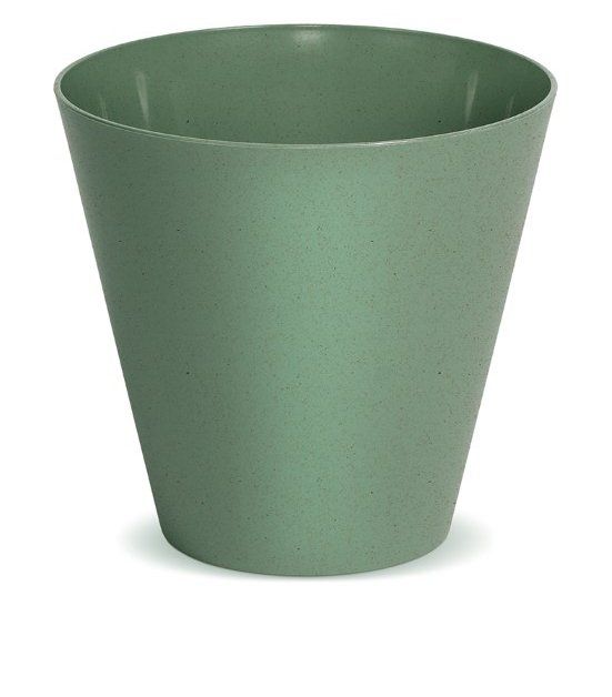 Plastikinis kambarinis vazonas TUBUS, žalios sp., vazono skersmuo 30 cm.