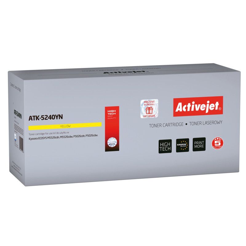 „Activejet ATK-5240YN“ toneris (pakeičia „Kyocera TK-5240Y Supreme“ 3000 puslapių geltono spausdintuvo spausdintuvą)
