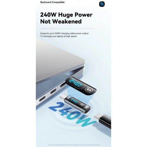 Adapteris Essager 'Digital' juodas (In: Female Type-C / Out: Male Type-C )