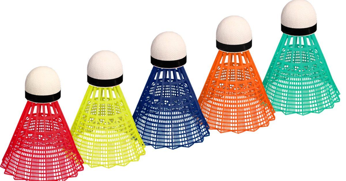 Badmintono skrajukės AVENTO 46SA, PVC 5vnt multicolour