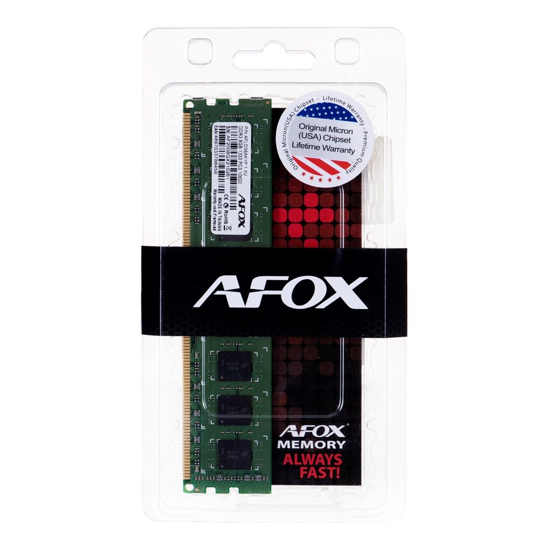 AFOX DDR3 8GB 1866MHz atmintis