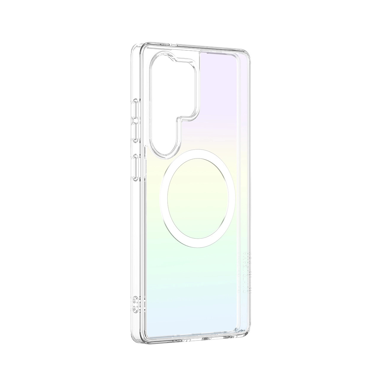 „AmazingThing“ minimalaus dizaino dėklas su magnetiniu žiedu, skirtas „Samsung Galaxy S25 Ultra“ – vaivorykštinis