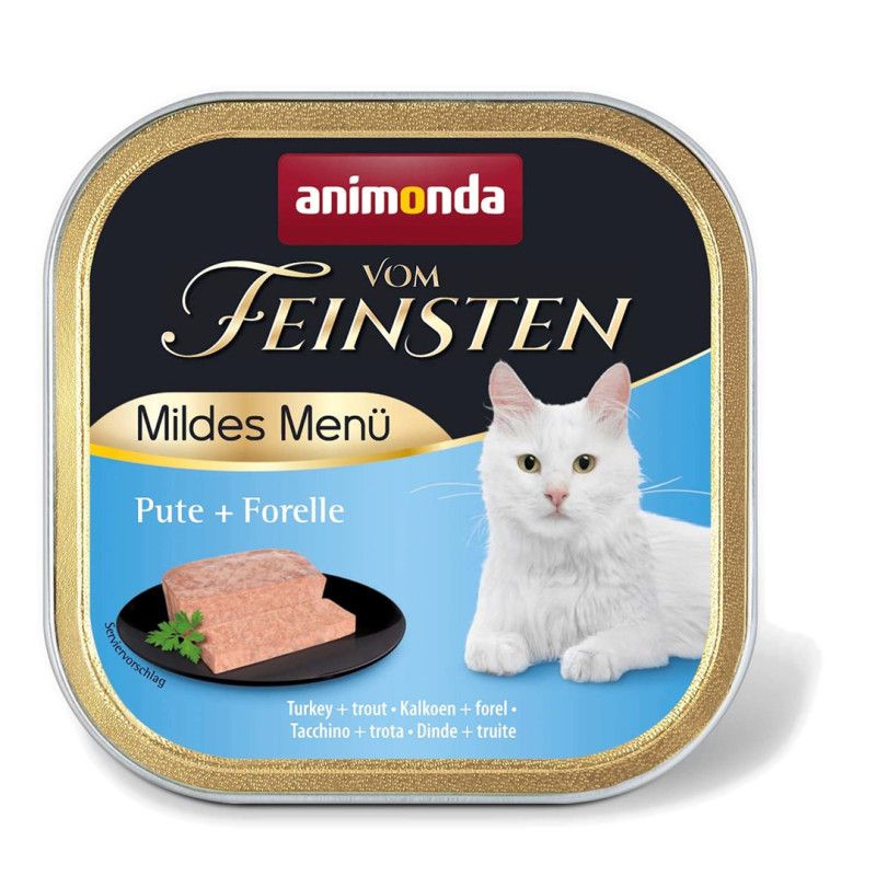 ANIMONDA Vom Feinsten Mildes meniu Kalakutiena ir upėtakis - šlapias kačių maistas - 100g