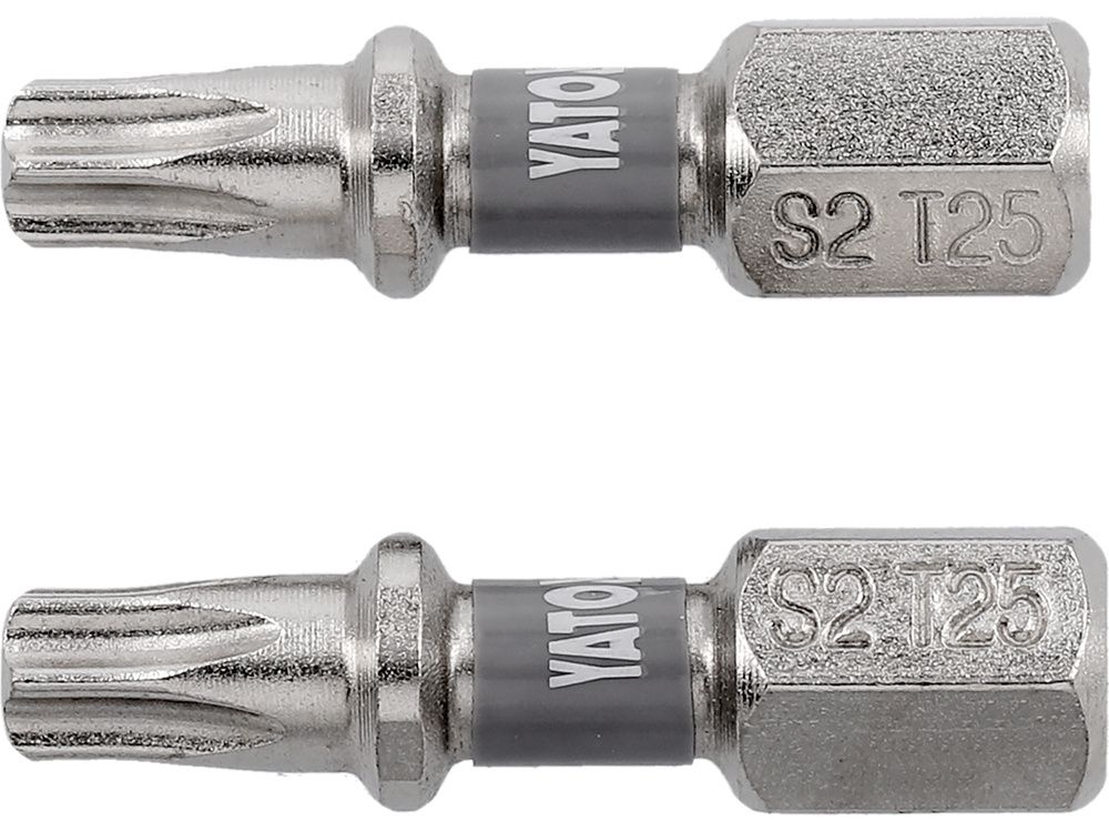 Antgaliai | 6,3 mm (1/4") | S2 Ni | T-Star (Torx) T25 | 2 vnt. (YT-78014)