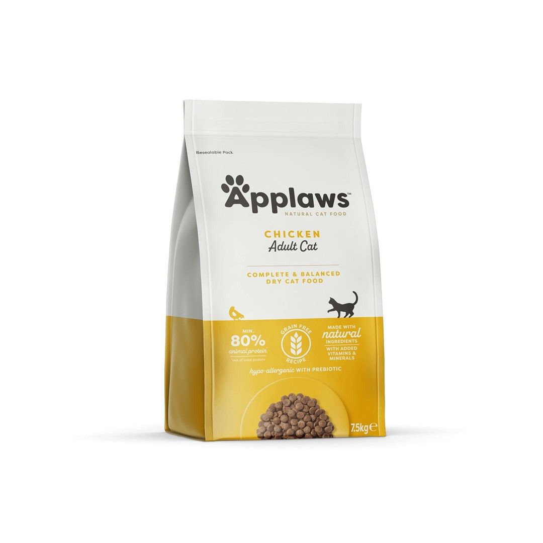 APPLAWS vištienos sausas kačių ėdalas 7,5 kg