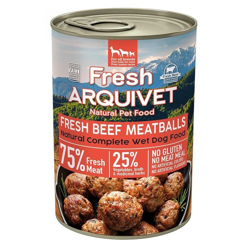 ARQUIVET šviežios jautienos kukuliai padaže - šlapias šunų ėdalas - 400 g