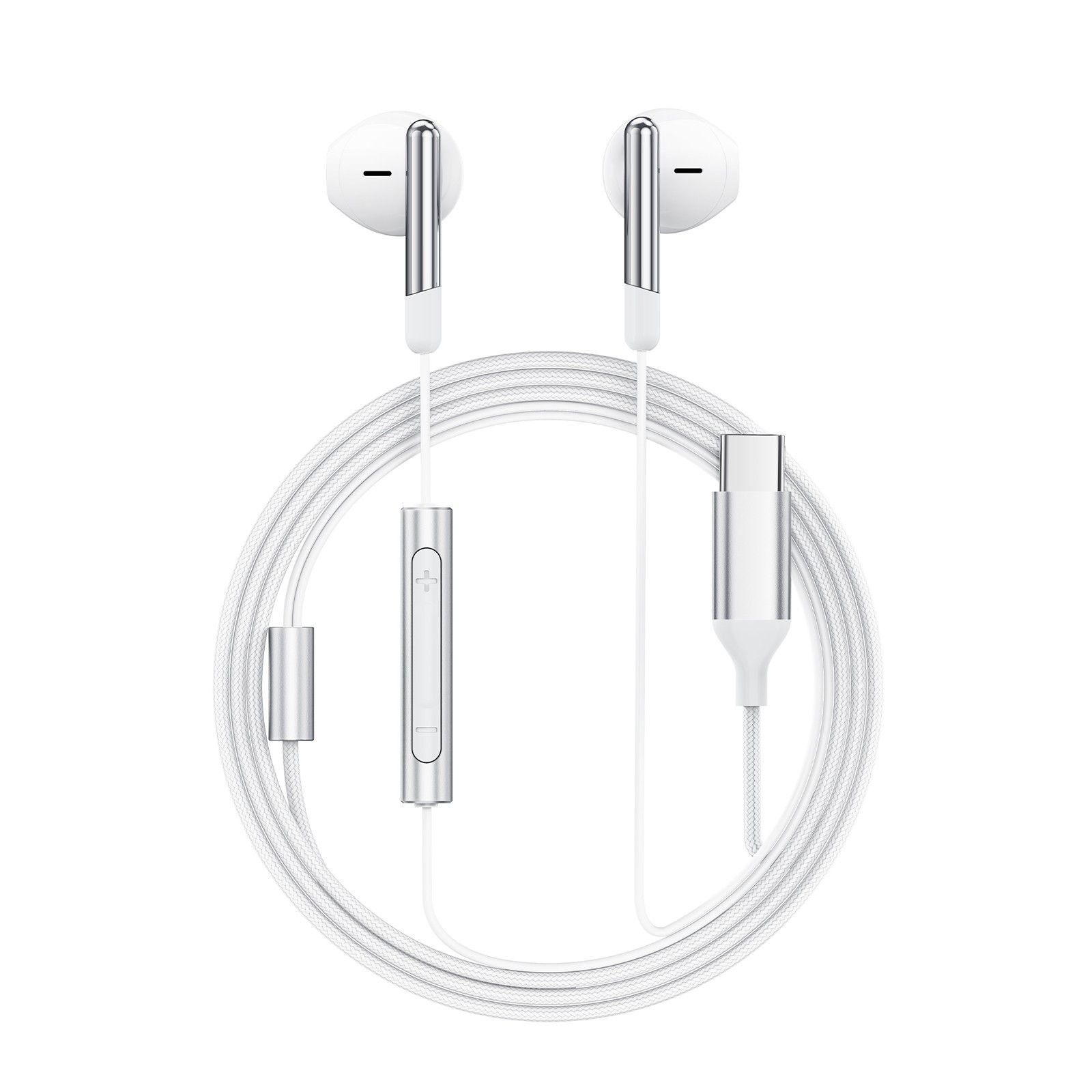 Ausinės Acefast L3 USB-C baltos