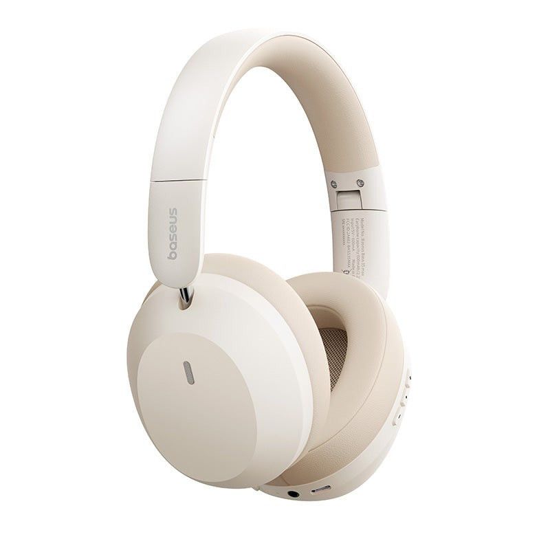 Ausinės - Baseus Bass 35 Max Laidinės Ir Belaidės Muzikos USB Type-C Bluetooth 50h Smėlio Spalvos