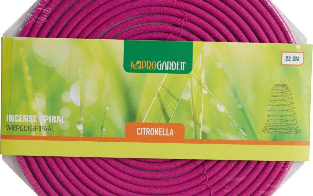 Spiralė nuo uodų Citronella, įvairių spalvų