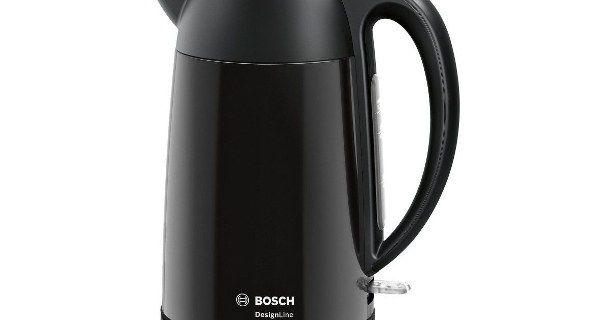 Elektrinis virdulys BOSCH DesignLine, juoda sp.