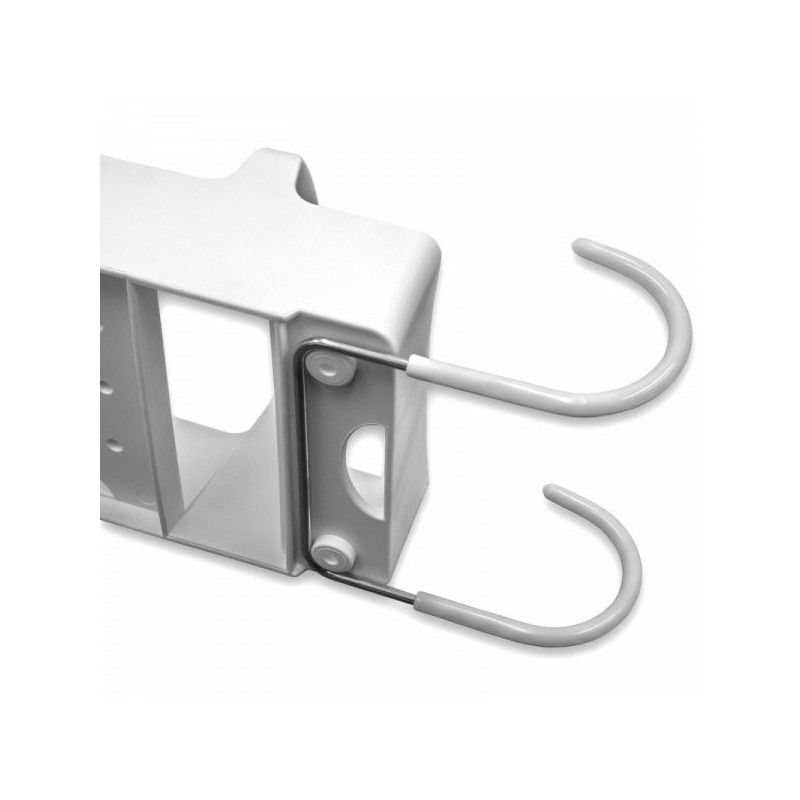 Baltas lyginimo laikiklis lygintuvui ir lyginimo lentai