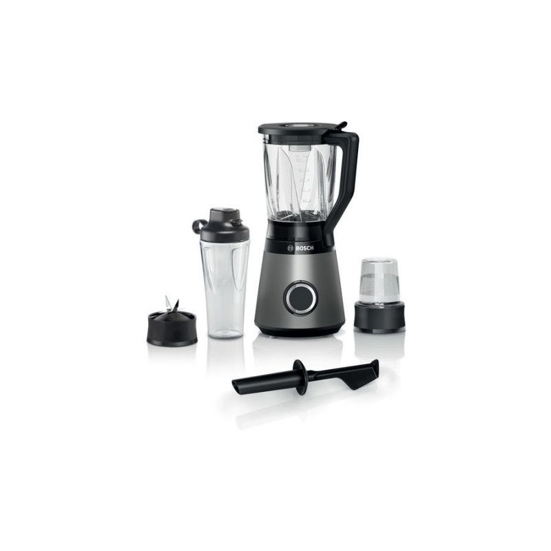 „Bosch Serie 4 MMB6177S“ trintuvas, 1,5 l, stalinis trintuvas, 1200 W, juodas, sidabrinis