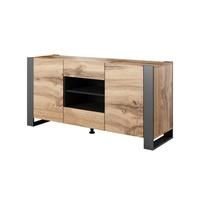Cama komoda WOOD wotan ąžuolas / antracitas