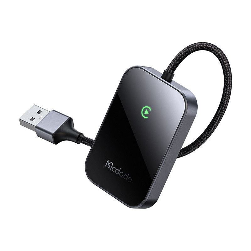 „CarPlay“ belaidis adapteris su USB laidu „McDodo CA-7210“, juodas