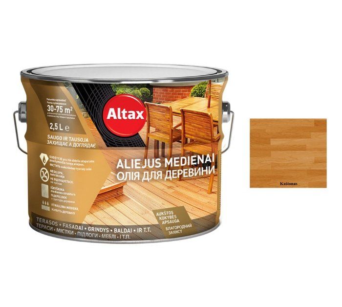 Aliejus ALTAX, 2,5 l, kaštonas