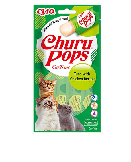 Churu Cat Pops Tuna Chicken skanėstai katėms su tunu ir vištiena, 60 g