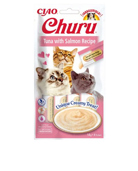 Churu Cat Tuna Salmon kreminiai skanėstai katėms su tunu ir lašiša, 56 g