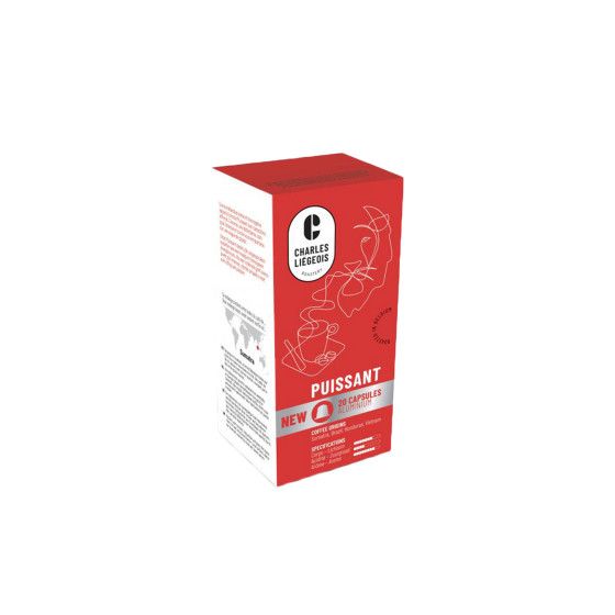 Kavos kapsulės Nespresso® aparatams Charles Liégeois Puissant, 20 vnt.