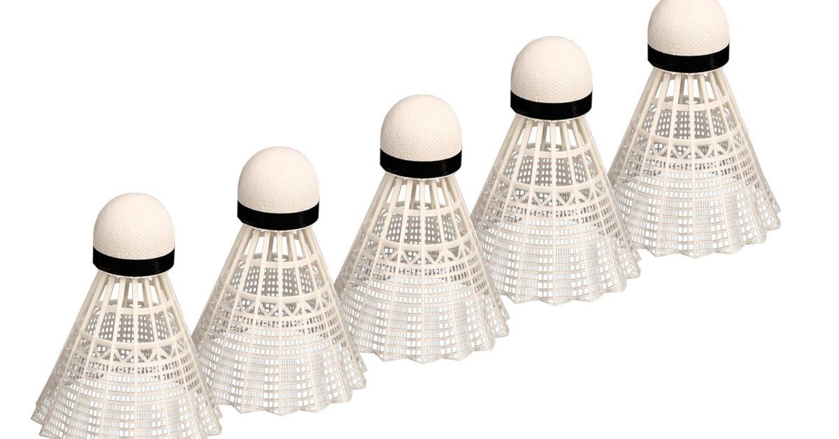 Badmintono skrajukės AVENTO 46SB, PVC 5vnt