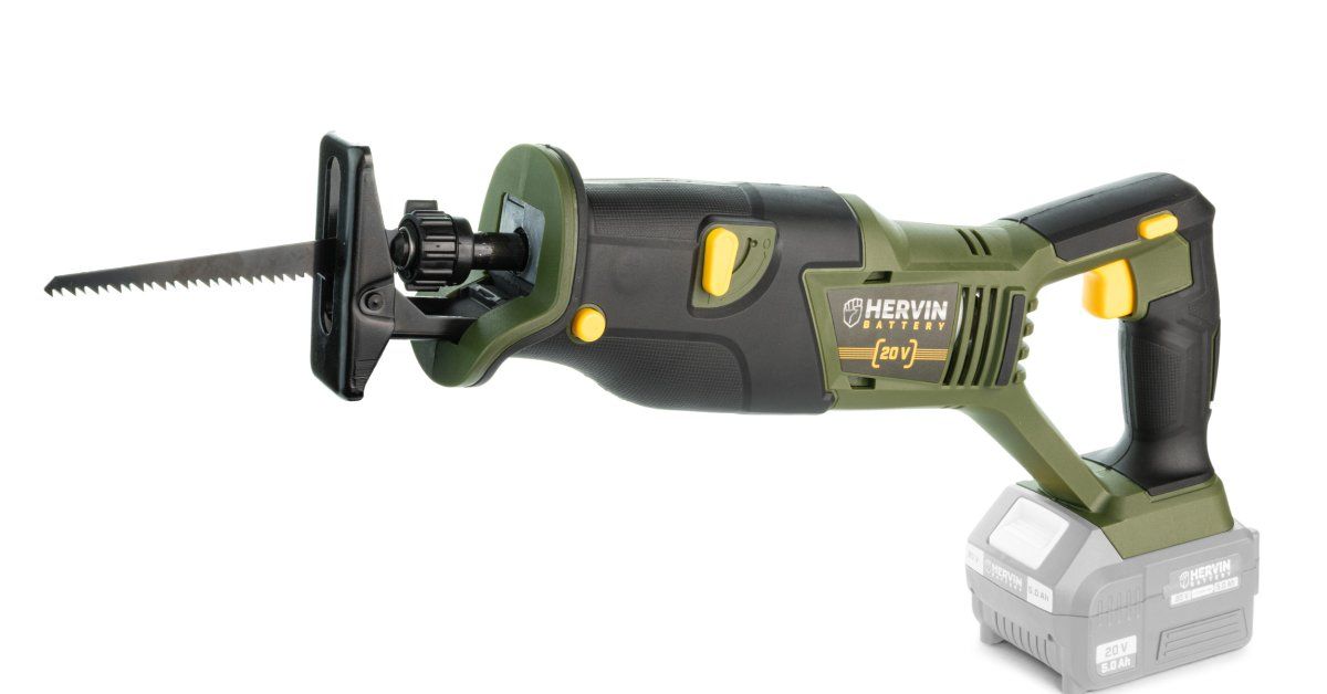 Akumuliatorinis tiesinis pjūklas HERVIN BATTERY, 20 V, be akumuliatoriaus, PLCUL-183