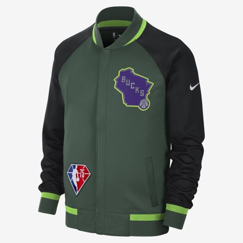 Nike Nba Milwaukee Bucks Bliuzonas - Dydis XXXL (DB2459-323 Džemperiai)