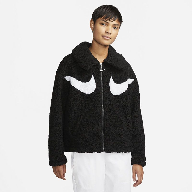 Nike Wmns Sportswear Swoosh Full-Zip striukė - Dydis XL (DD5620-010 Striukės)