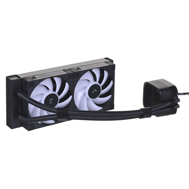 „DeepCool LD240“ procesorius. Viskas viename skysčio aušintuvas, 12 cm, juodas, 1 vnt.