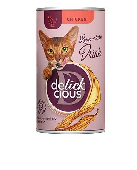 Delickcious gėrimas katėms su vištiena, 140 g