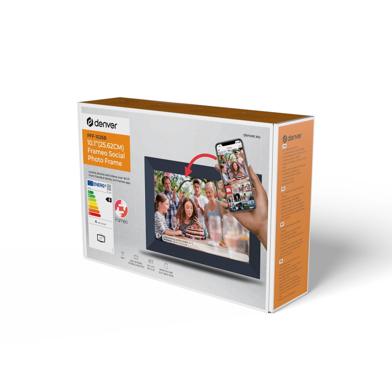 Denver Frameo PFF-1026B 10,1 colio skaitmeninis rėmelis – juodas