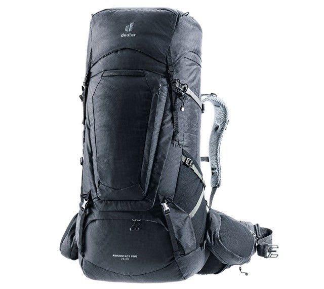 Deuter Aircontact Pro 75+10 žygio kuprinė, juoda