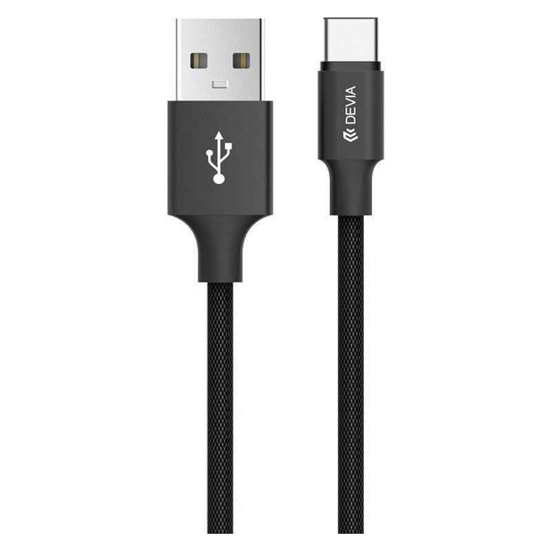 Devia Pheez serijos laidas, skirtas Micro USB (5V 2.4A, 1M), raudonas