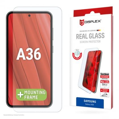 DISPLEX tikras stiklas Samsung Galaxy A36 2D stiklas, EcoFrame