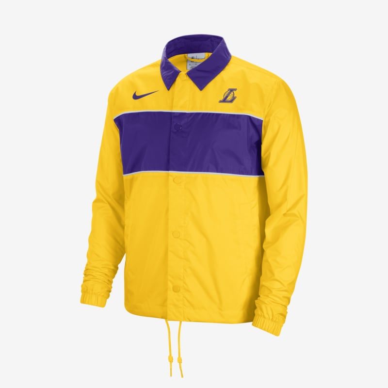 Nike NBA Los Angeles Lakers Courtside plona striukė - Dydis XL (DN4702-728 Striukės)