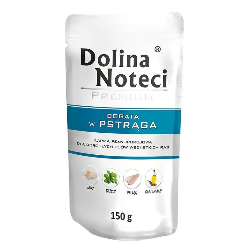 Drėgnas Šunų Maistas - Dolina Noteci Premium Turtingas Upėtakiu Mini Veislėms 150g