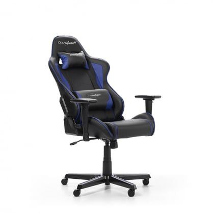 DXRacer FORMULA L juoda ir indigo PVC oda
