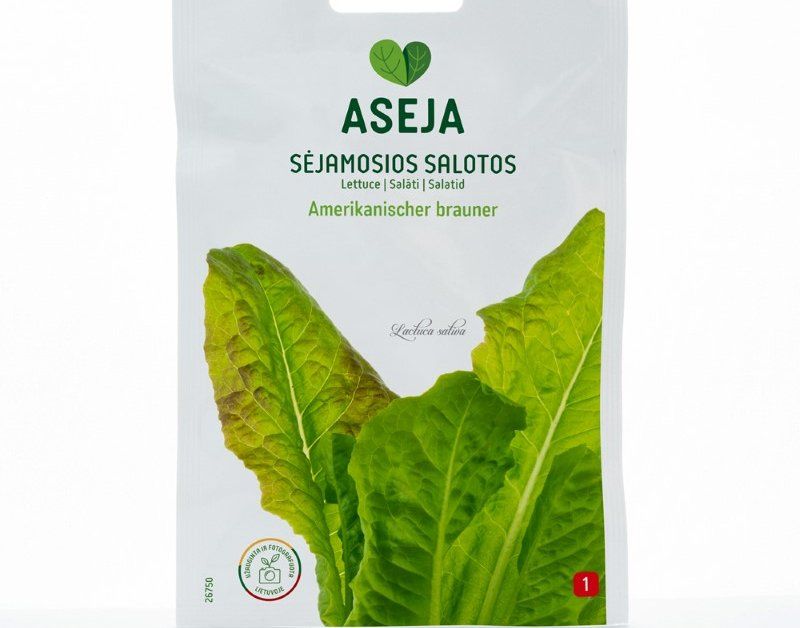 Daržovių sėklos, sėjamosios salotos Amerikanischer brauner, ASEJA, 1gr, 26750(1)