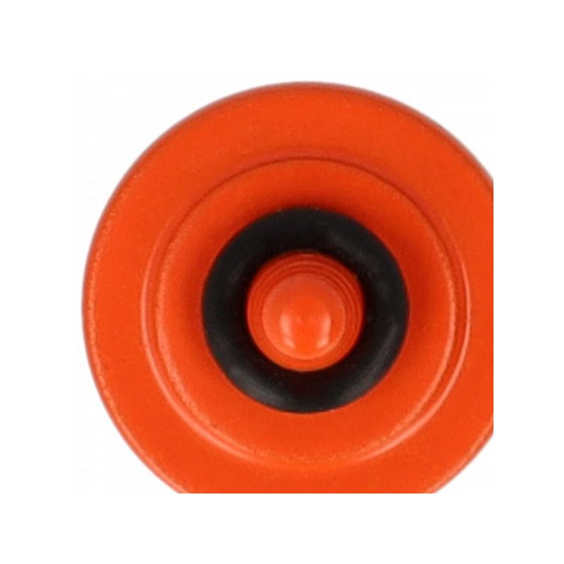 Ergonomiškas metalinis užrakto mygtukas fotoaparatams, oranžinis