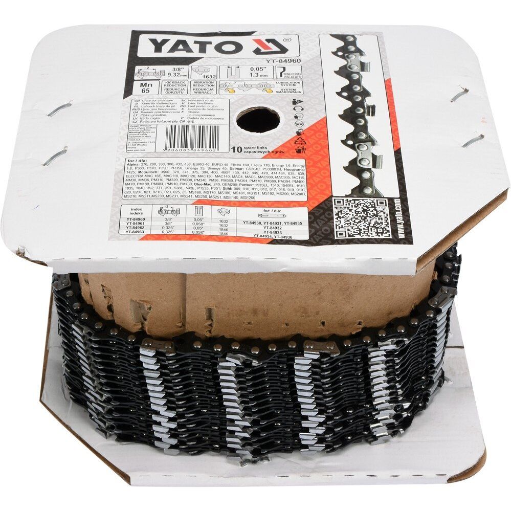 Grandininio pjūklo grandinė YATO YT-84960 | 3/8" | 0.05" | 1632 grandys