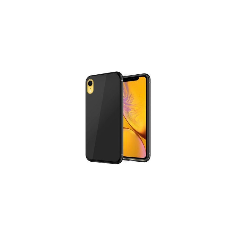 „GreenGo“ „Apple iPhone XR“ stiklinis dėklas, juodas