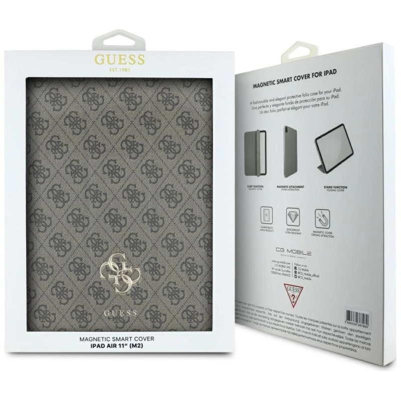 Guess GUFC11RM24PS4SGW iPad Air 11' 2024 ruda / ruda magnetinis 4G didelis logotipas