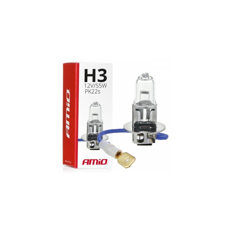 halogeninė lemputė h3 12v 55w UV filtras (e8) amio-01478
