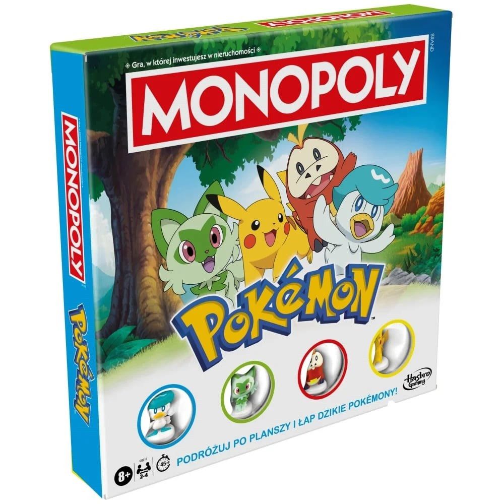 „Hasbro Monopoly Pokémon“ stalo žaidimas (lenkų kalba)